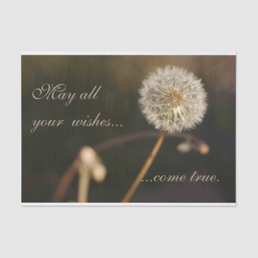 Papier Mousseline Tête de graines de Dandelion en tons Brown (Recto)