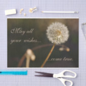 Papier Mousseline Tête de graines de Dandelion en tons Brown (Artisanat)