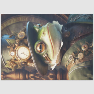 Papier Mousseline Tête de grenouille à vapeur