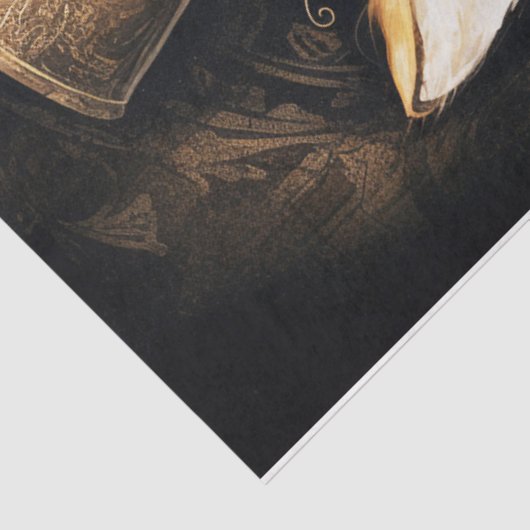 Papier Mousseline Tête de renard Steampunk (Détail)