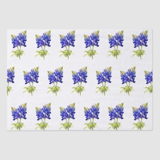 Papier Mousseline Texas Bluebonnets, (Recto)