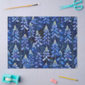 Papier Mousseline Texas Bluebonnets Blue Wild Flowers Motif (Artisanat)