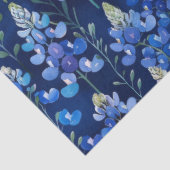 Papier Mousseline Texas Bluebonnets Blue Wild Flowers Motif (Détail)