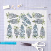 Papier Mousseline Texas Bluebonnets Lupines - Déchoupage Tissu Papie (Artisanat)