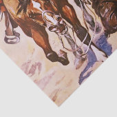 Papier Mousseline "Texas Cowboy" de Stanley L Wood (Détail)