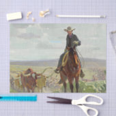 Papier Mousseline "Texas of Old" de W Herbert Dunton (Artisanat)