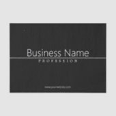Papier Mousseline Texte blanc classique simple en noir (Recto)