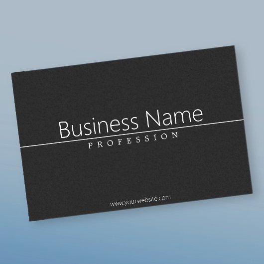 Papier Mousseline Texte blanc classique simple en noir
