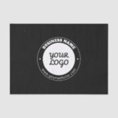 Papier Mousseline Texte circulaire modifiable et Modèle de logo télé (Recto)