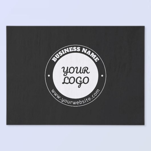 Papier Mousseline Texte circulaire modifiable et Modèle de logo télé