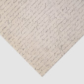 Papier Mousseline Texte cursif sur papier parchemin Vintage (Détail)