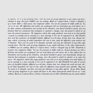 Papier Mousseline Texte de fierté et de préjudice