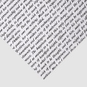 Papier Mousseline Texte de fierté et de préjudice (Détail)