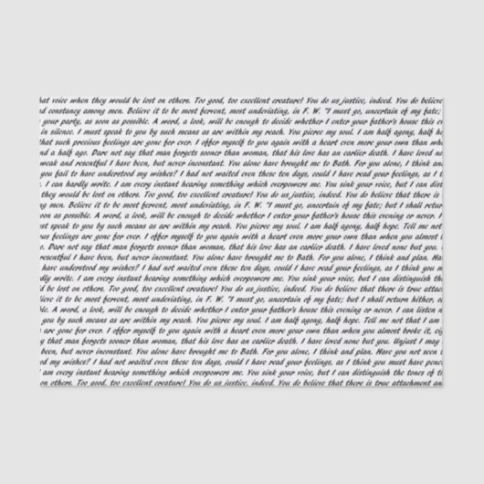 Papier Mousseline Texte de persuasion (Recto)