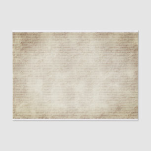 Papier Mousseline Texte d'écriture vintage cursive sur le Motif de p