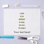 Papier Mousseline Texte drôle de savon (Artisanat)