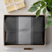 Papier Mousseline Texte en calques personnalisable moderne | Noir et (Cadeau)