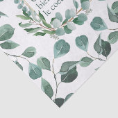 Papier Mousseline Texte feuille et romantique (Détail)