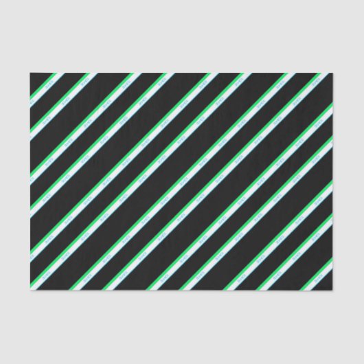 Papier Mousseline Texte japonais minimal en bleu vert noir (Recto)