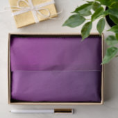 Papier Mousseline Texte monogramme modifiable moderne & Ombre violet (Cadeau)