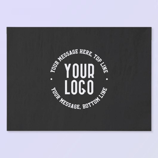 Papier Mousseline Texte personnalisable et logo ou image téléchargé