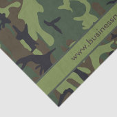 Papier Mousseline Texte personnalisé Camouflage (Détail)