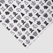 Papier Mousseline Texte personnalisé du Motif d'échecs (Détail)