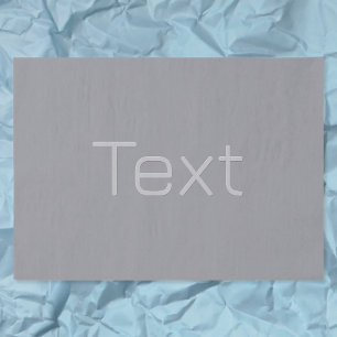 Papier Mousseline Texte simple à 3 dimensions Gray