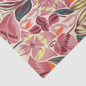 Papier Mousseline Textile Design Fleurs tropicales par Anonymous (Détail)
