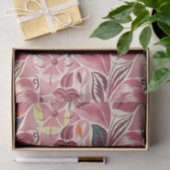 Papier Mousseline Textile Design Fleurs tropicales par Anonymous (Cadeau)