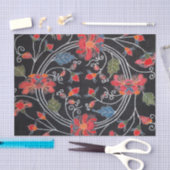 Papier Mousseline Textile japonais Kimono vintage (Bingata) (Artisanat)