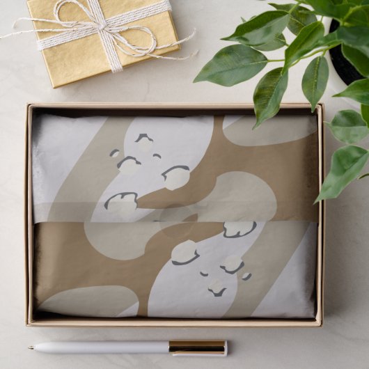 Papier Mousseline Texture Abstraite Moderne (Cadeau)