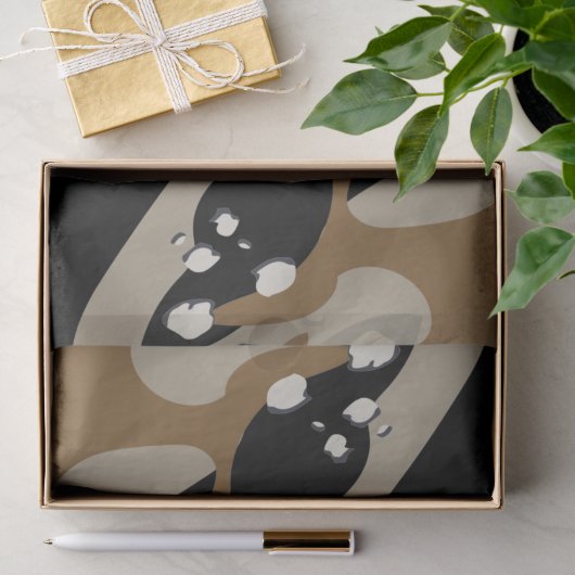 Papier Mousseline Texture Abstraite Moderne (Cadeau)