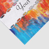 Papier Mousseline Texture colorée (Détail)