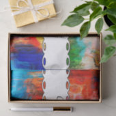 Papier Mousseline Texture colorée (Cadeau)