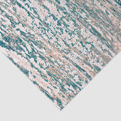 Papier Mousseline Texture de bois veiné sarcelle marron blanc rustiq (Détail)
