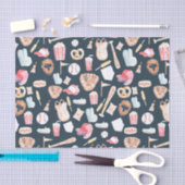 Papier Mousseline Texture de la marine de baseball (Artisanat)