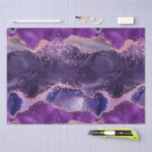 Papier Mousseline Texture de l'agate de la Glitterie violette (Artisanat)