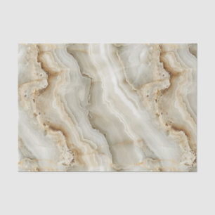 Papier Mousseline Texture de marbre crème