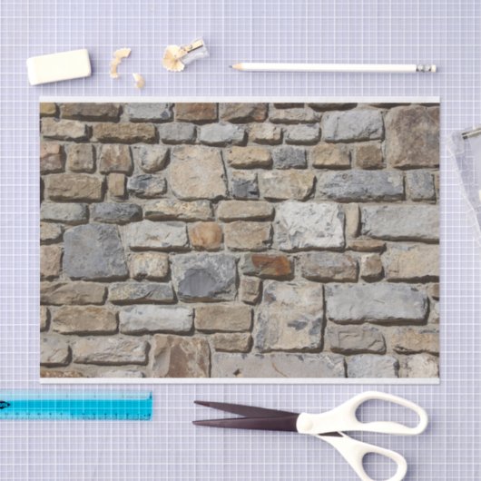 Papier Mousseline Texture de mur en pierre (Artisanat)