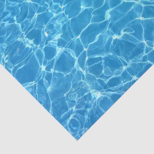 Papier Mousseline Texture d'eau bleue (Détail)