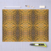 Papier Mousseline Texture d'écorce d'ananas (Artisanat)