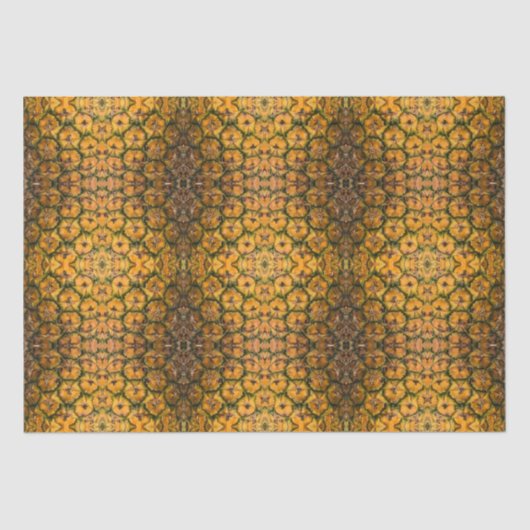 Papier Mousseline Texture d'écorce d'ananas (Recto)