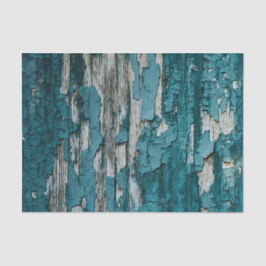 Papier Mousseline Texture en bois de mur de vieille peinture bleue (Recto)