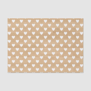 Papier Mousseline Texture en bois rustique avec Coeurs blancs Papier