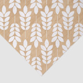 Papier Mousseline Texture en bois rustique avec Feuilles de feuillag (Détail)