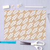 Papier Mousseline Texture en bois rustique avec Feuilles de feuillag (Artisanat)