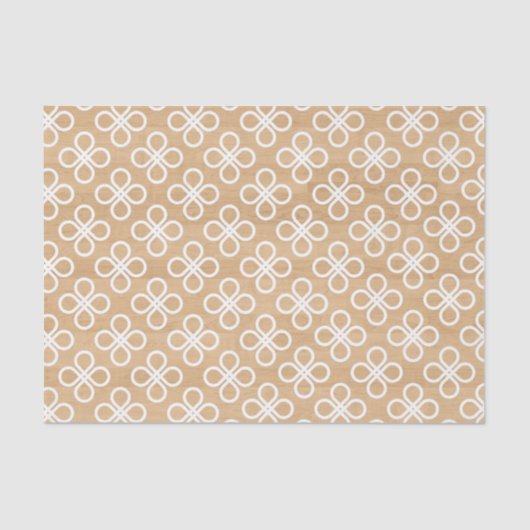 Papier Mousseline Texture en bois rustique avec floral géométrique b (Recto)