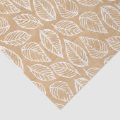 Papier Mousseline Texture en bois rustique avec Motif Feuille blanc (Détail)