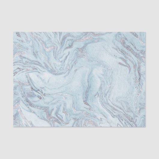 Papier Mousseline texture en pierre de marbre bleu pastel (Recto)
